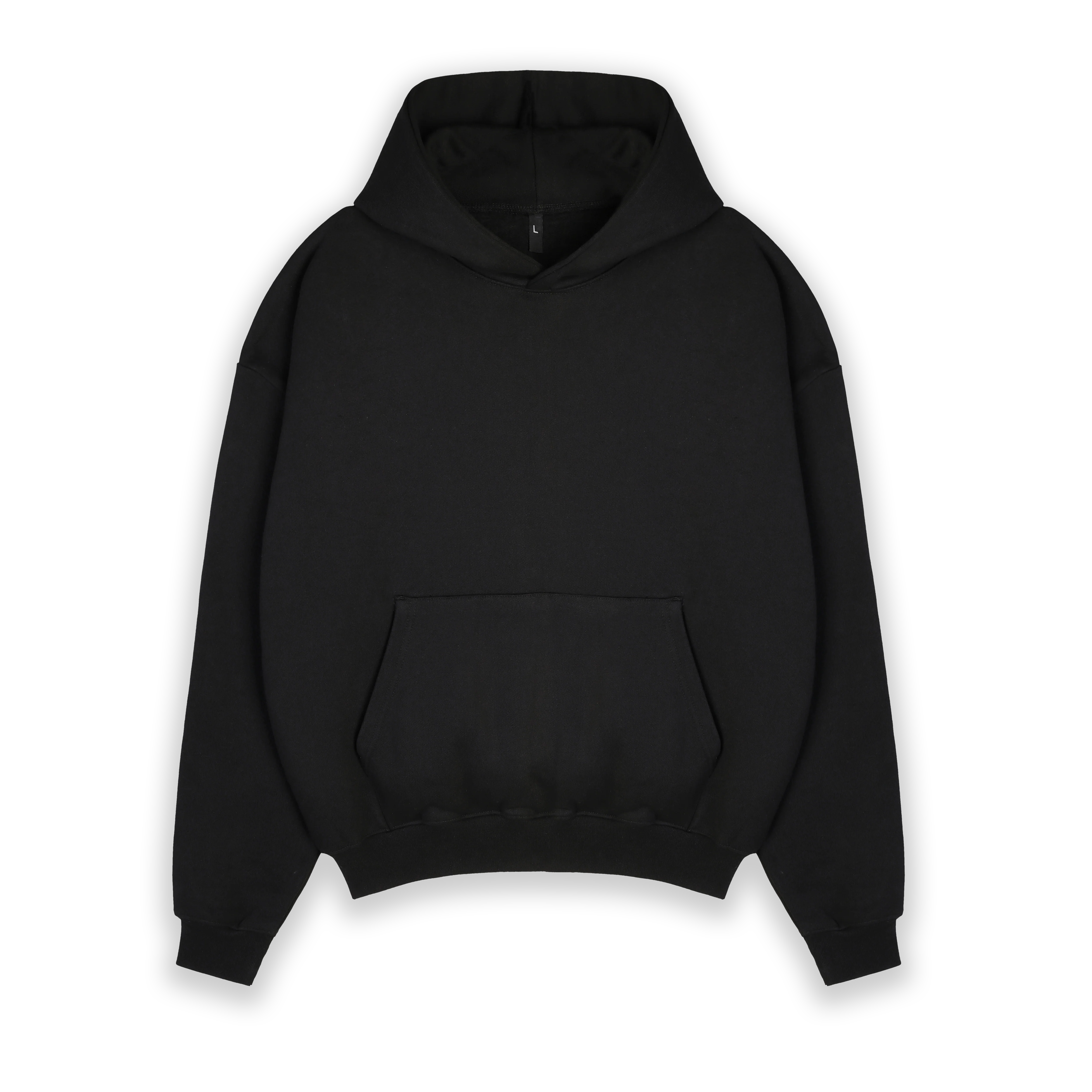 SE465F1 - Obsidian Black Hoodie, Final Sale - Image 3