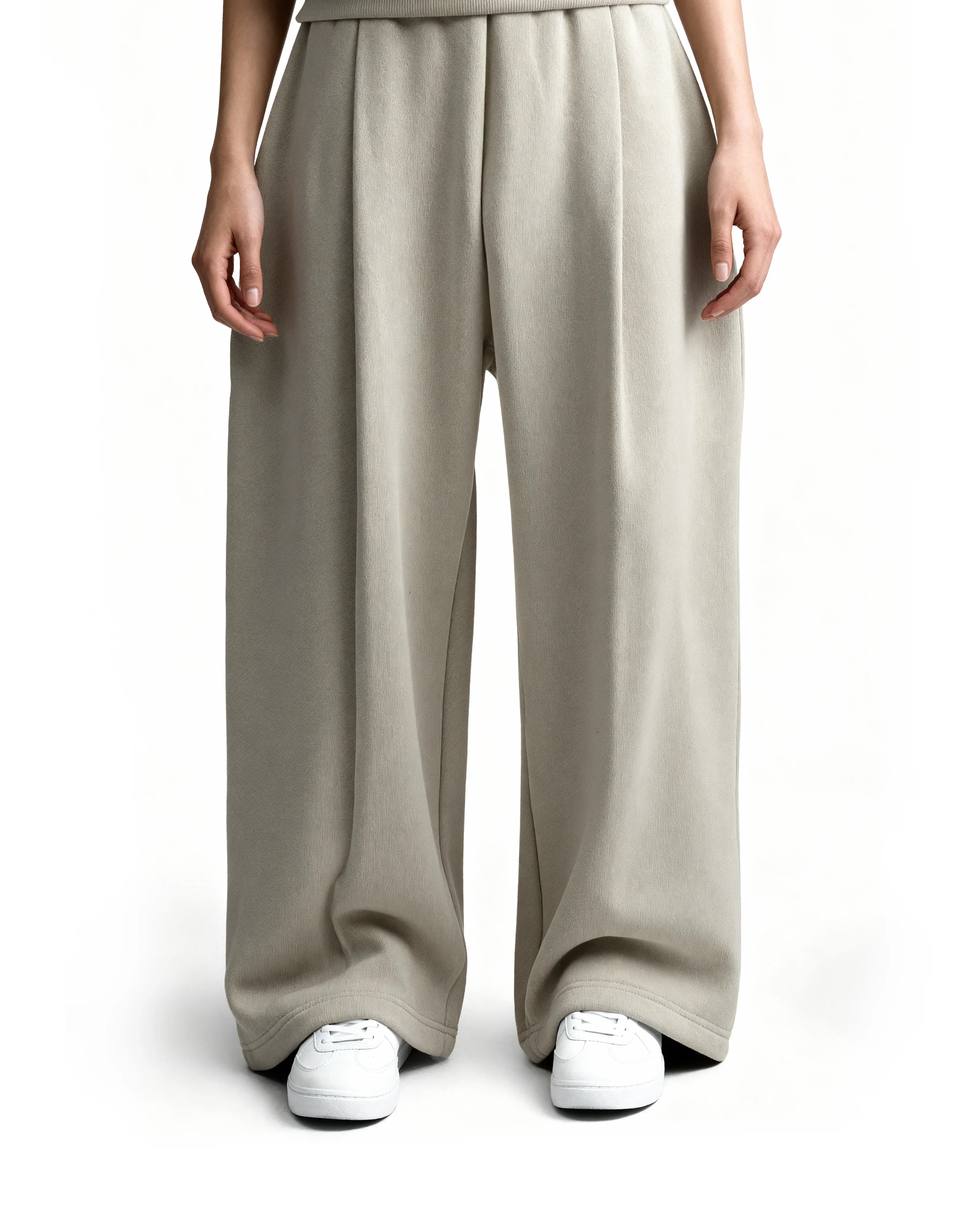 Ultra Heavy 520GSM GOTS Organic Hoodie+Baggy Pleat Sweats Smokey Taupe [Pre-Order, Ships Feb 15] - Image 8