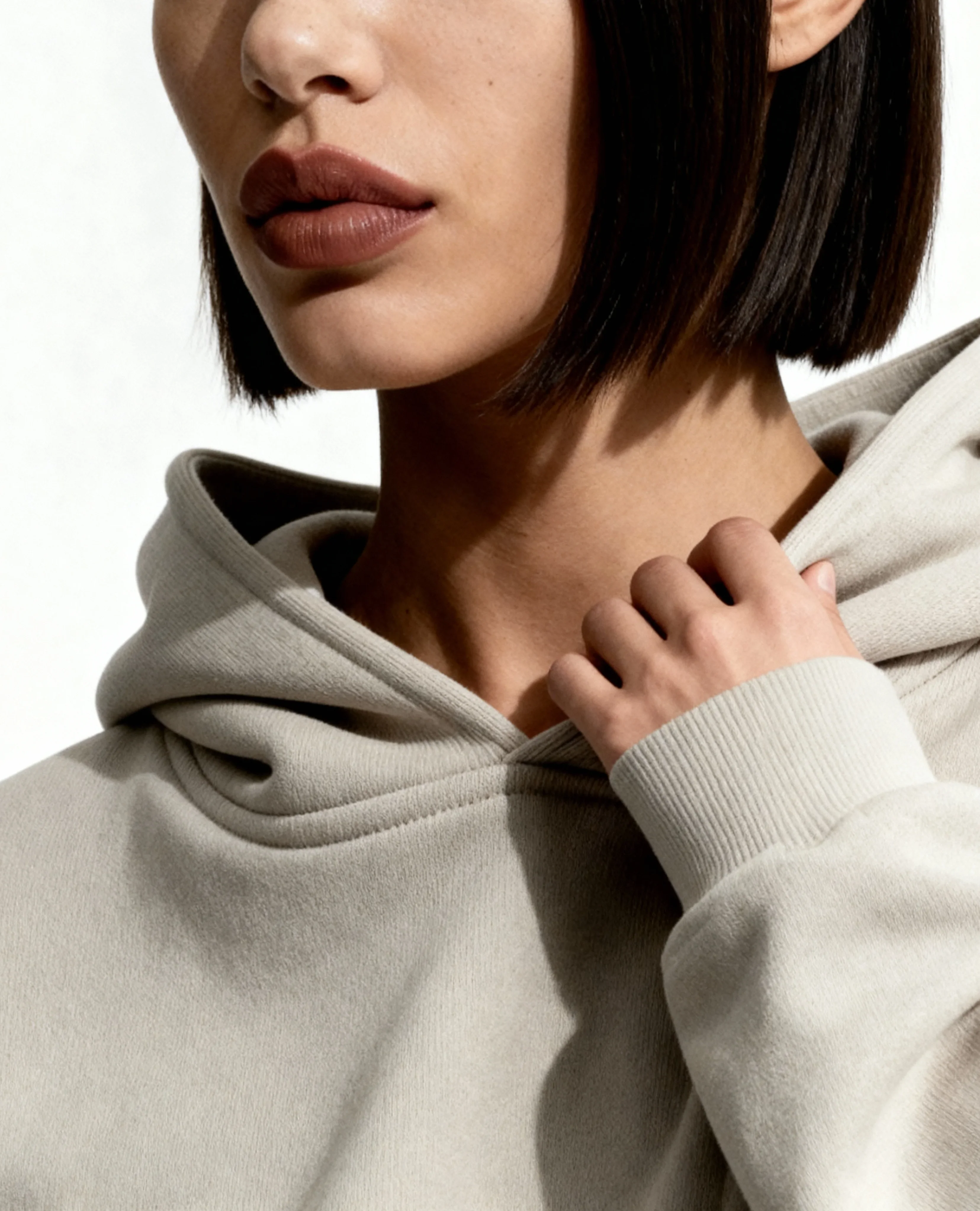 Y27 Ultra Heavy Organic Pull-Over, Cropped & Boxy, Smokey taupe [IN STOCK-2025] - Image 4