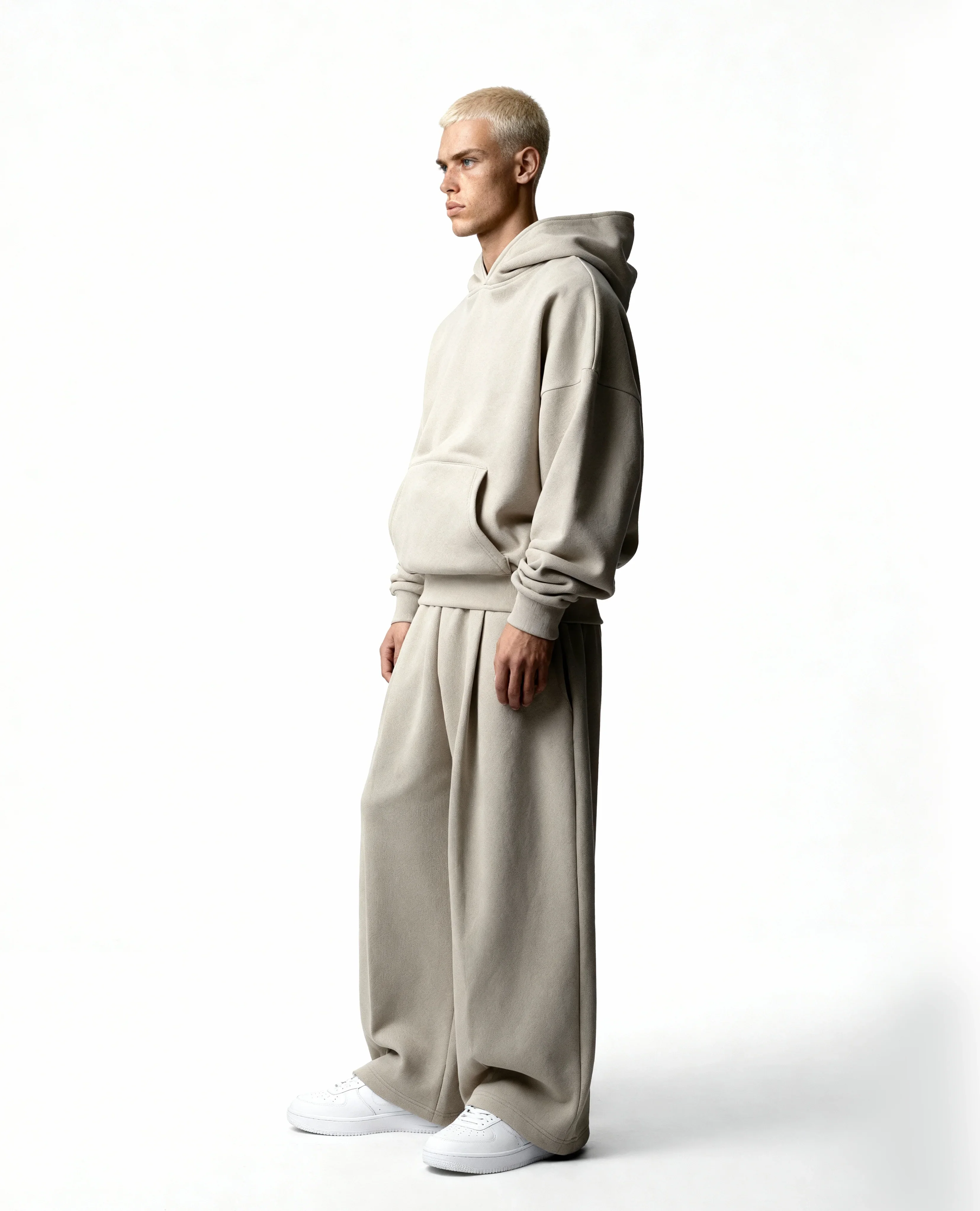 Y27 Ultra Heavy Organic Pull-Over, Cropped & Boxy, Smokey taupe [IN STOCK-2025] - Image 5