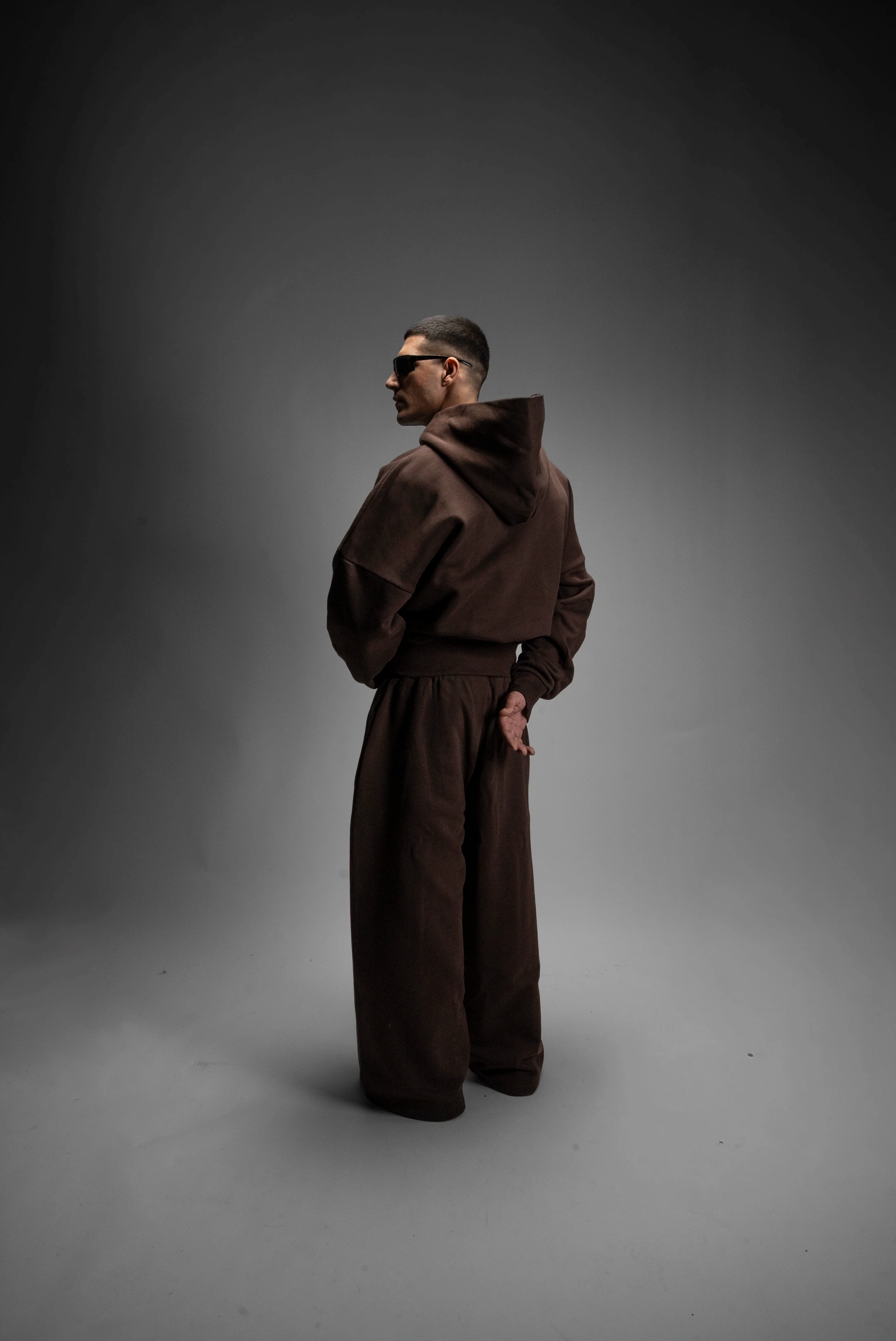 Y27 Ultra Heavy Organic Pull-Over, Cropped & Boxy, Mocha Brown [Pre-order. March 26th] - Image 4
