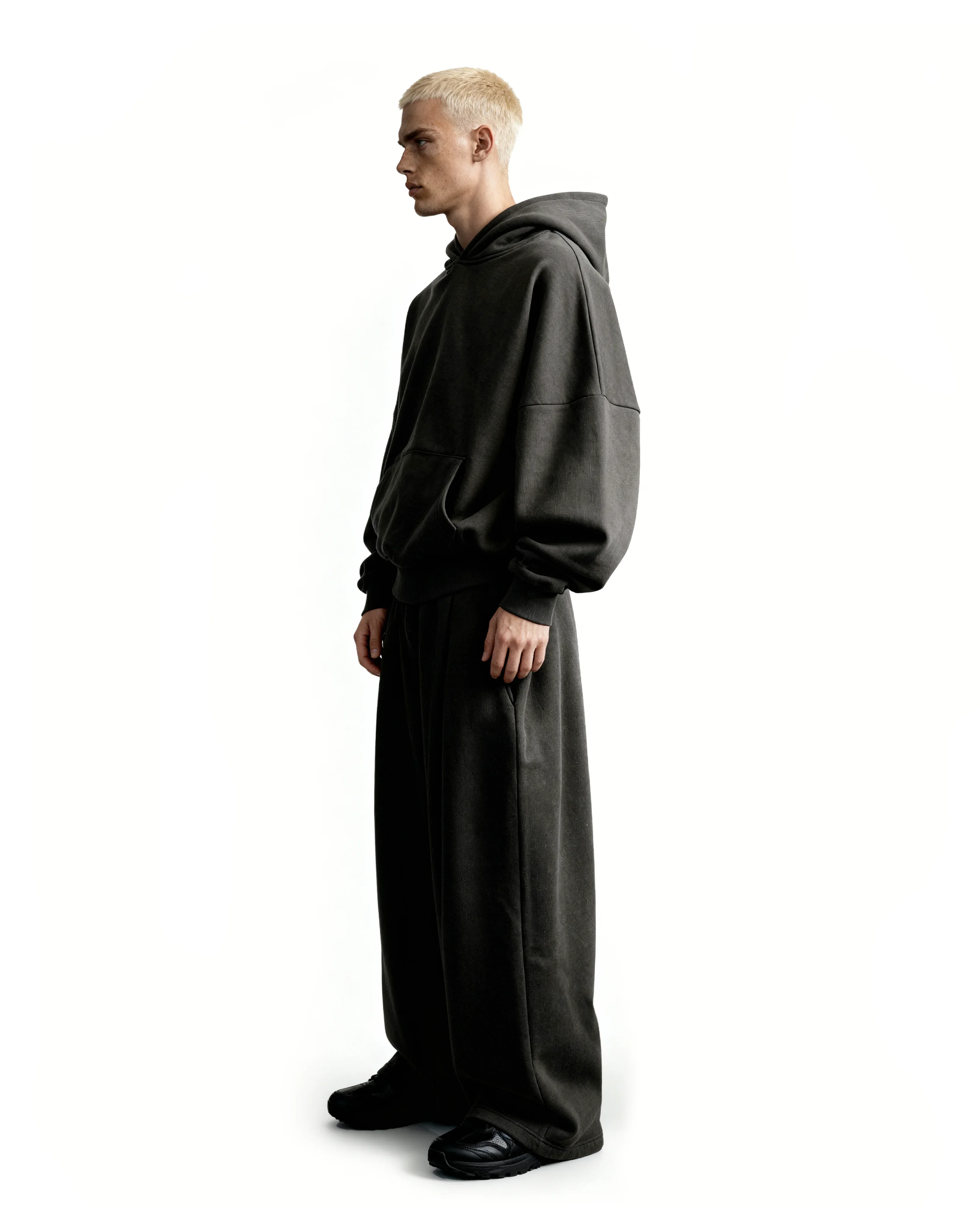 Y27 Ultra Heavy Organic Pull-Over, Cropped & Boxy, Volcanic Ash [In stock] - Image 4