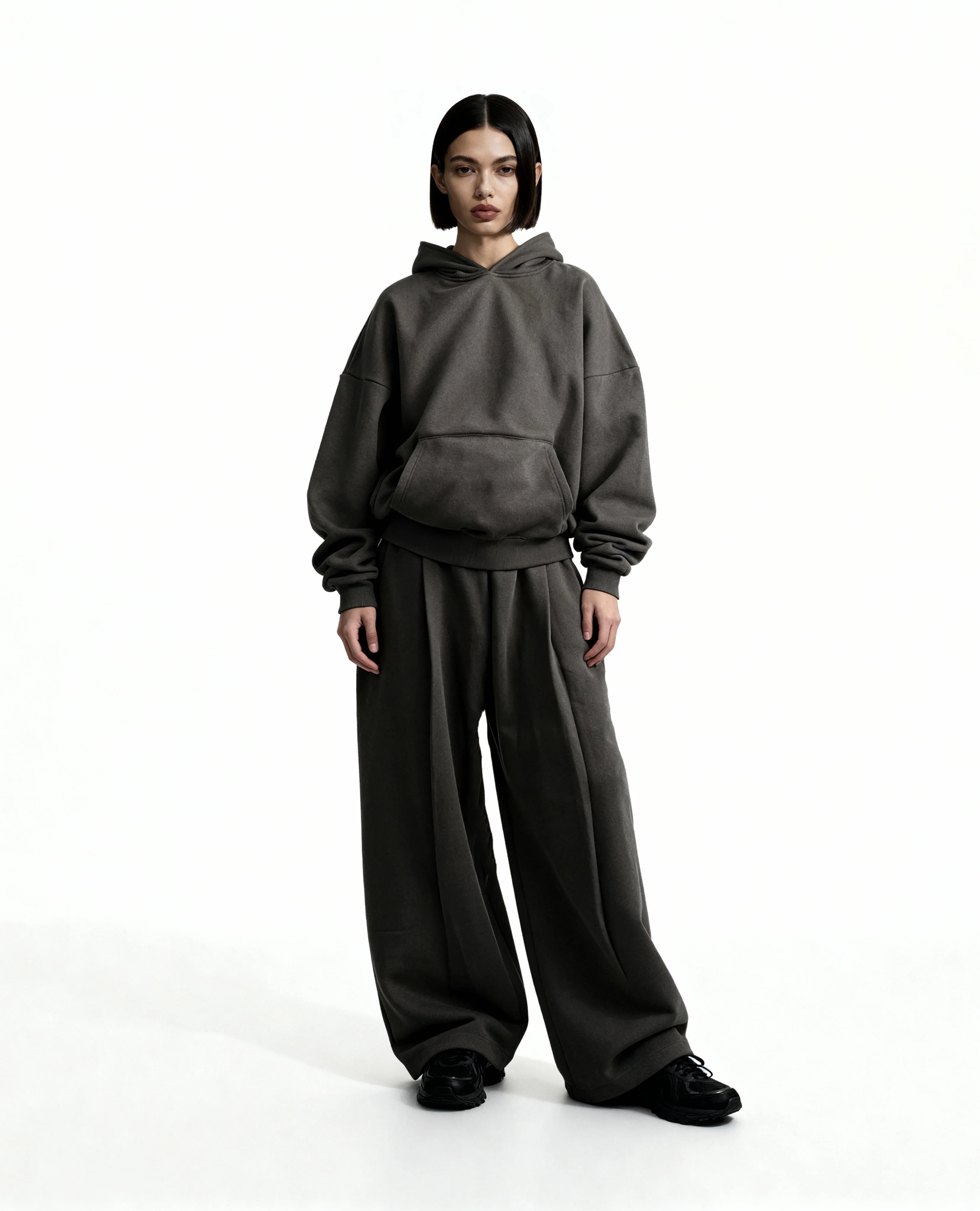 Y27 Ultra Heavy Organic Pull-Over, Cropped & Boxy, Volcanic Ash [In stock] - Image 5