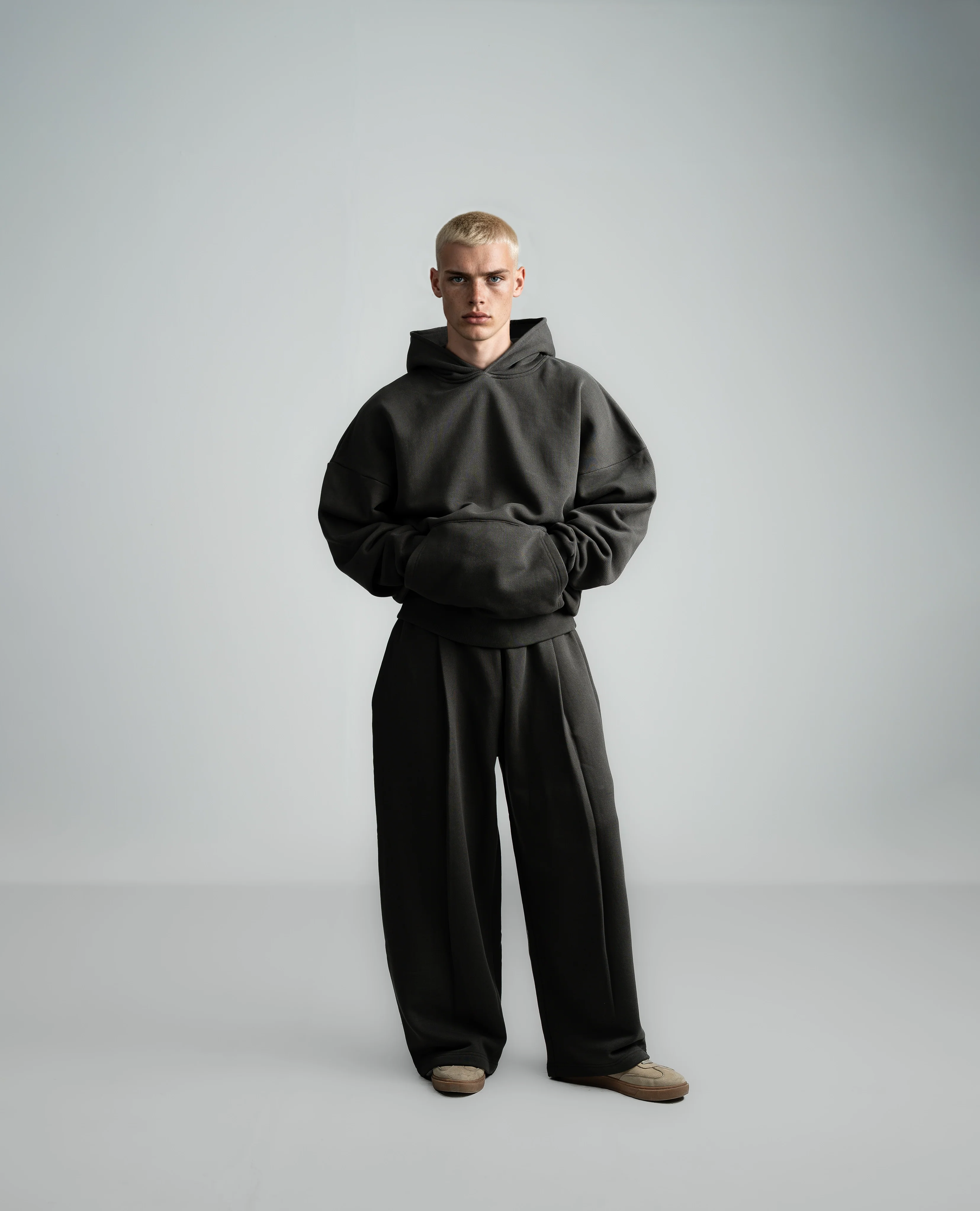Y27 Ultra Heavy Organic Pull-Over, Volcanic Ash [FACTORY DEFECT] - Image 3