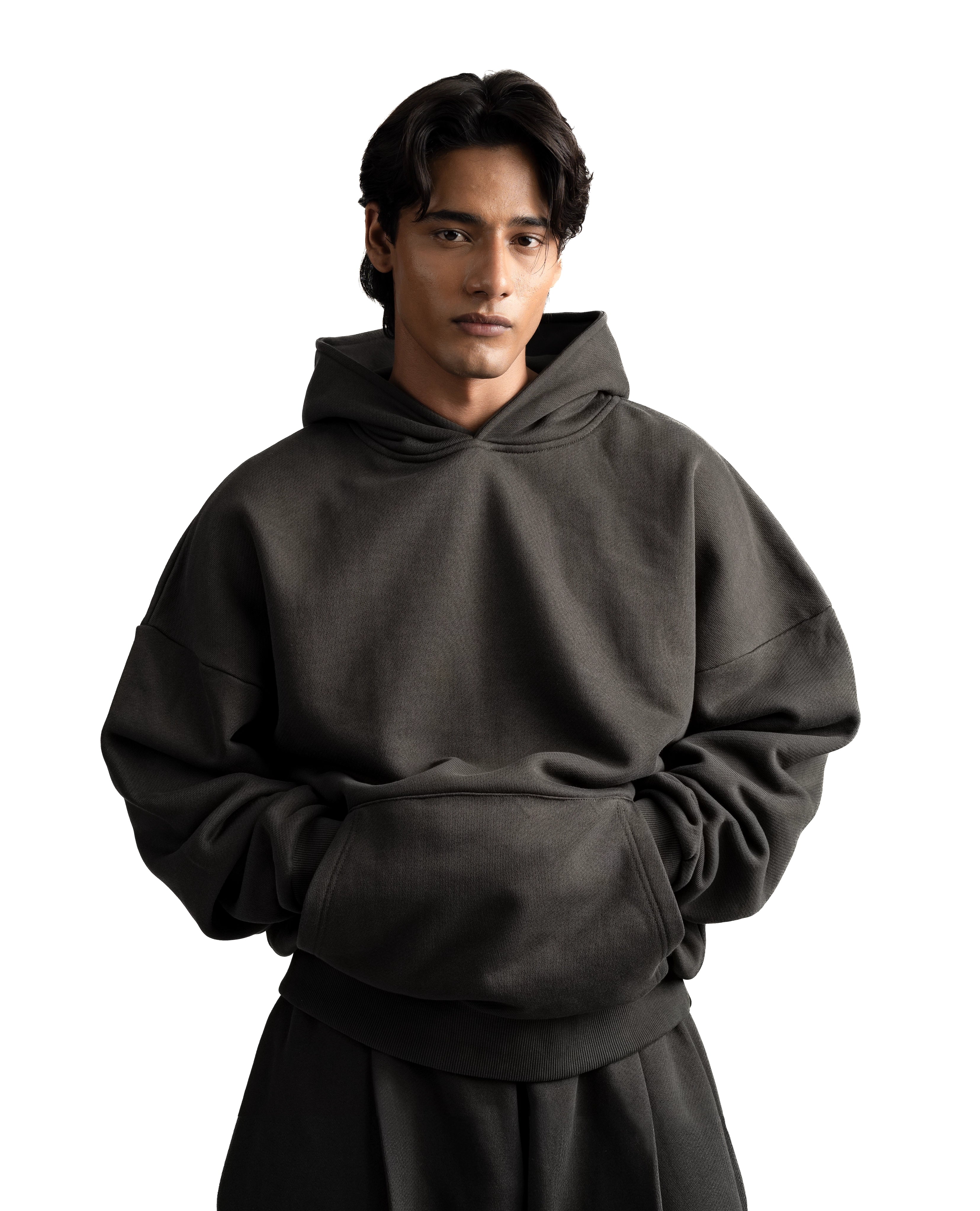 Y27 Ultra Heavy Organic Pull-Overs, Mellow Tones, Hoodie 3-Pack, Black, Smokey Taupe, Volcanic Ash - Image 4