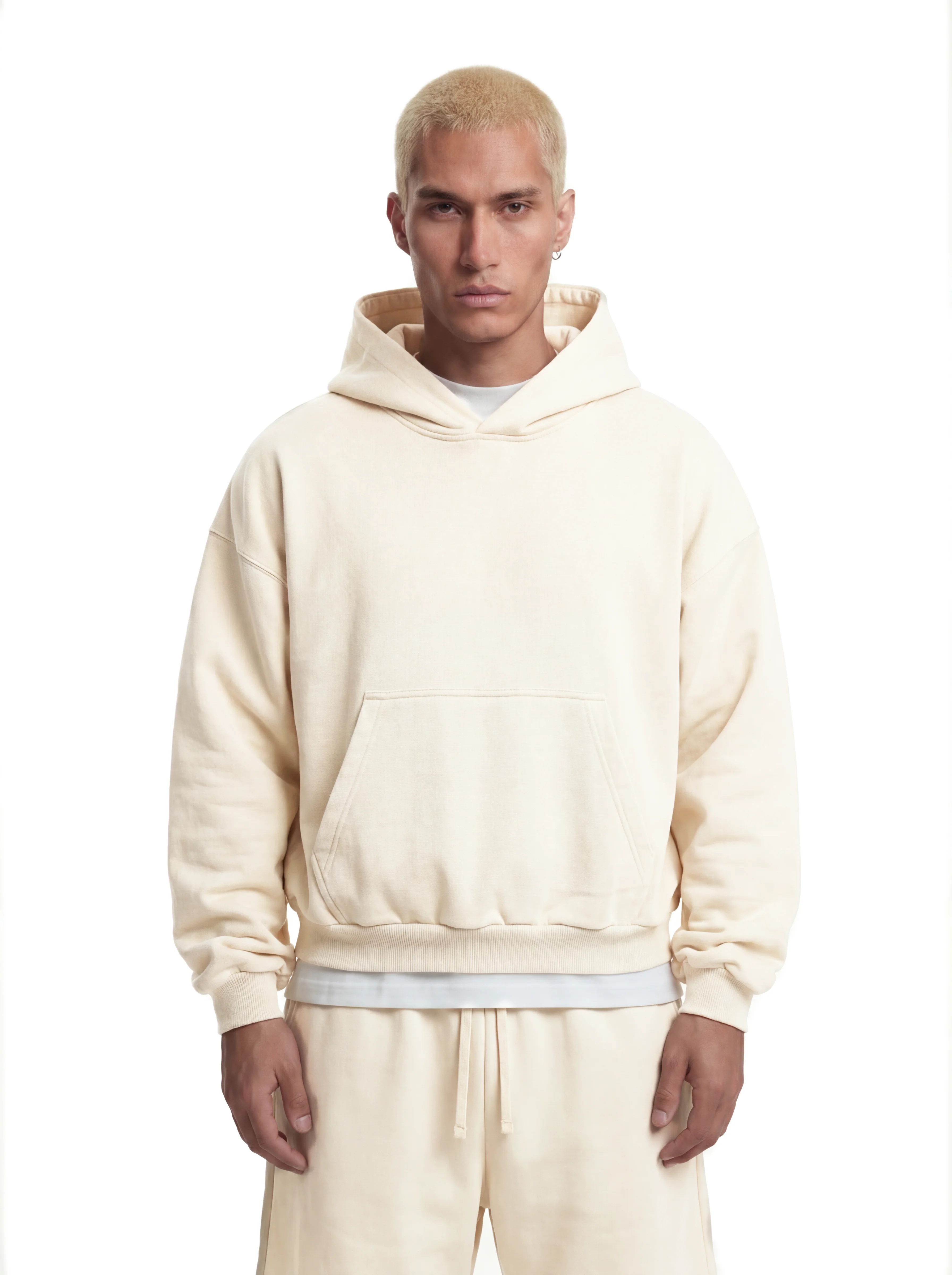Spring Athletic Hoodie+Baggy Shorts Pack, 530GSM, 100% organic cotton, Ember [Pre-order] - Image 5
